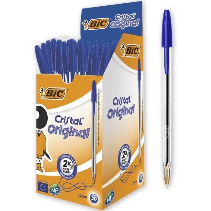 قلم جاف أزرق BIC Cristal
